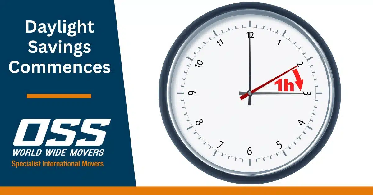 OSS Daylight Savings Commences 2024 OSS Daylight Savings 2024